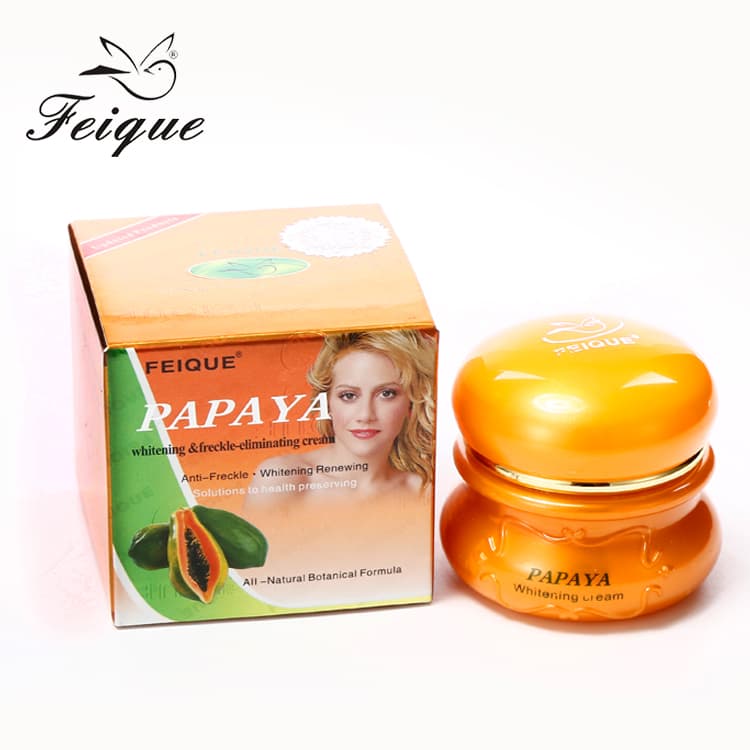 Crème Faciale Anti-taches et Boutons Eclaircissante à la Papaye Feique 25g