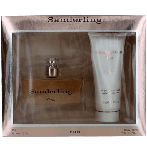 Coffret Sanderling Shine Pour Femme par Yves De Sistelle Un Vaporisateur d'eau de Parfum De 100 ml + Une Lotion De 100 ml