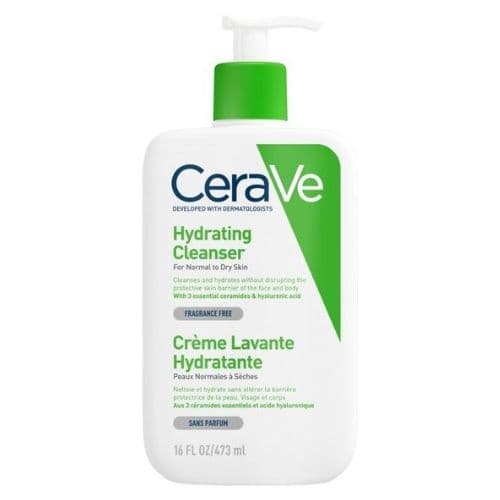 CERAVE Crème Lavante Hydratante aux 3 ceramides essentiels et à l’acide hyaluronique 473ML