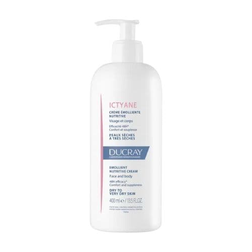 Crème émolliente nutritive pour peaux sèches à très sèches ICTYANE DUCRAY 400ml