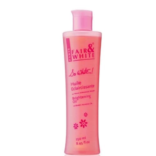 Huile Eclaircissante à la Vitamine E So White F&amp;W PARIS 250ml