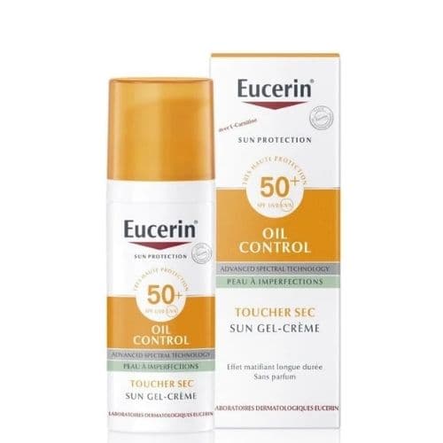 Crème solaire SPF50+ pour peaux grasses SUN PROTECTION OIL CONTROL EUCERIN 50ml