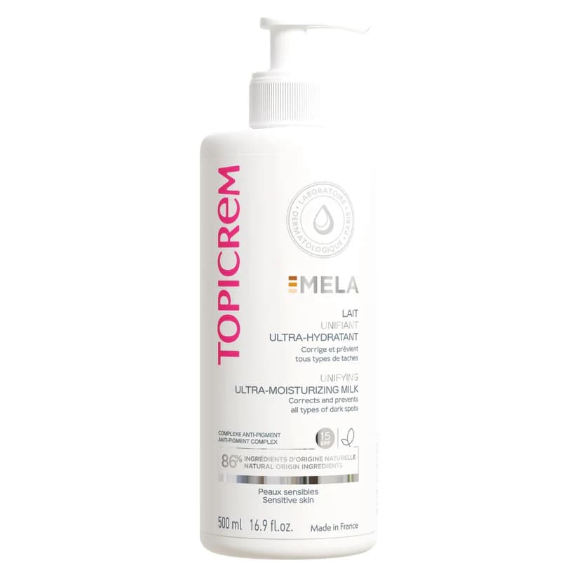 MELA Lait Unifiant Ultra-Hydratant TOPICREM 500 ML