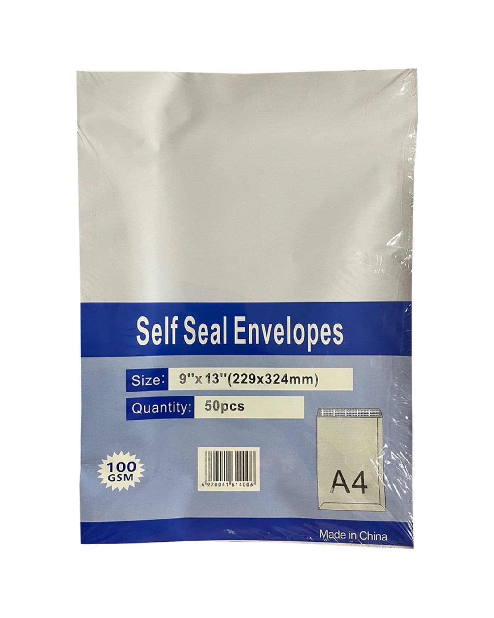 Enveloppes A4 blanc 100g auto-adhésive 50 pieces