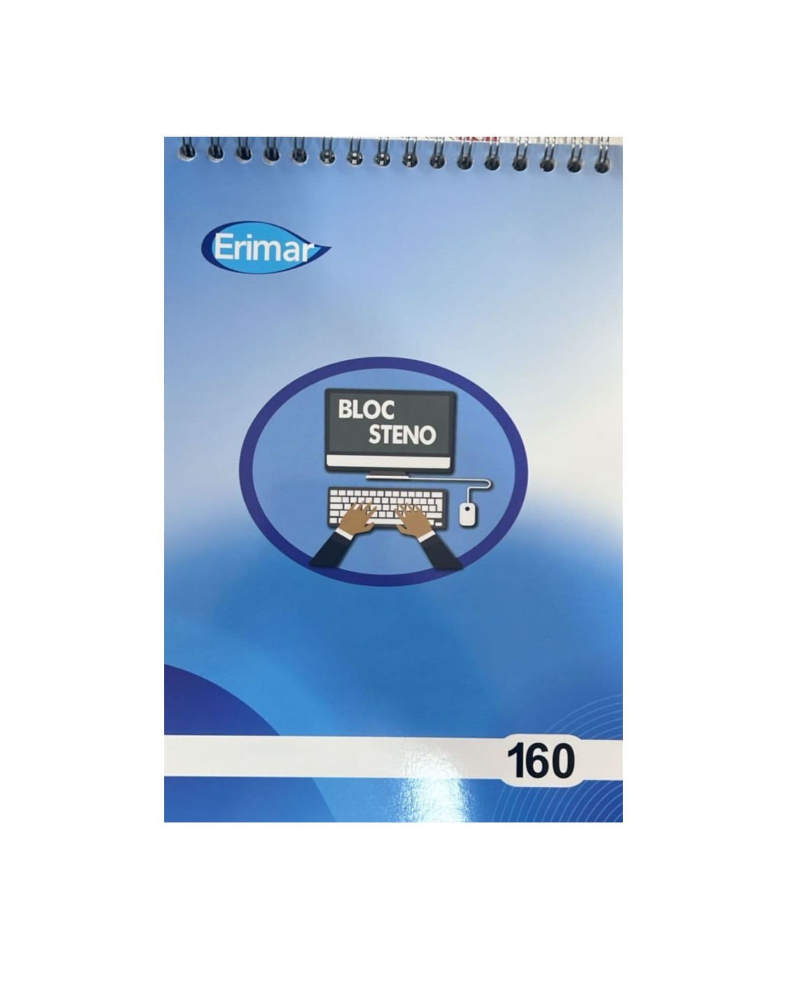 Bloc-notes A5 en Spirale ERIMAR Sténo 160 pages