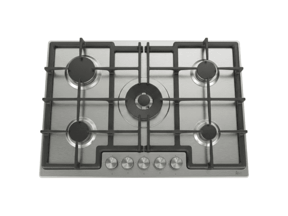Plaque à gaz encastrable, ED038 SUPRA, 5 foyers, 60x90cm, inox garantie 6mois