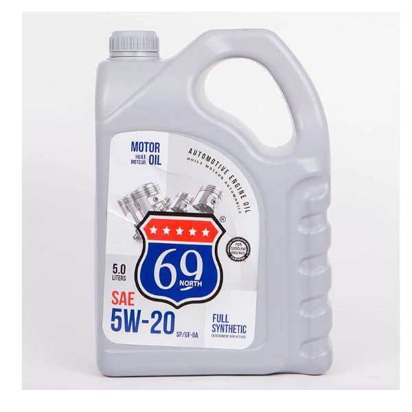 69 North Huile Moteur SAE 5W-20 Carafe de 5l