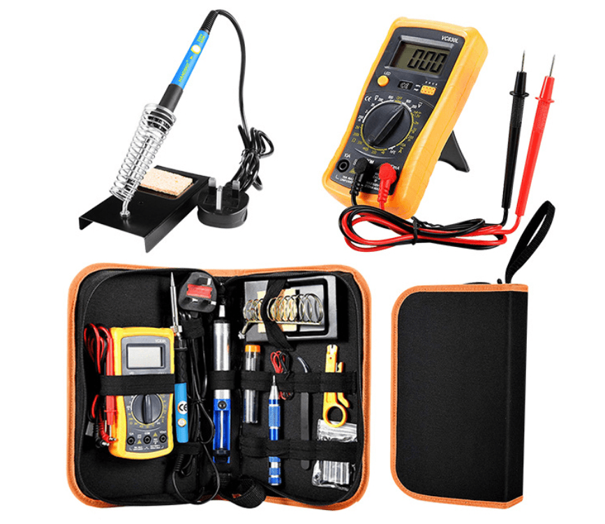 Kit d'outils de Fer à Souder avec Multimètre