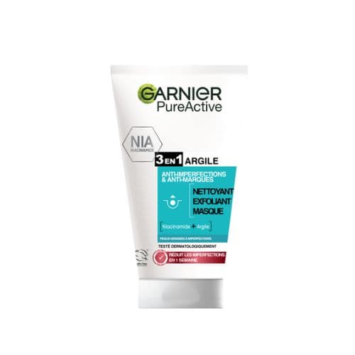 Nettoyant visage 3 en 1 a la Niacinamide et Argile GARNIER 150ml